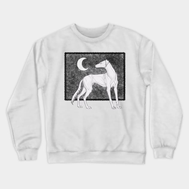 Moon Dog Design Crewneck Sweatshirt by Earthy Fauna & Flora